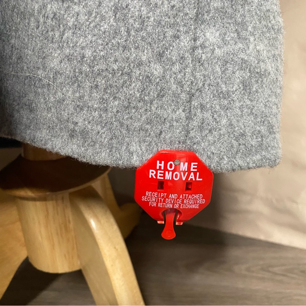 New Vince. Large Gray Wool Pea Coat - Picture 2 of 11